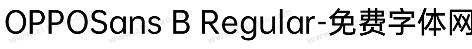 OPPOSans B Regular字体转换
